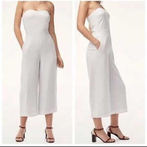 Aritzia Babaton Roshan Jumpsuit Light Gray (Size 6), Excellent Condition